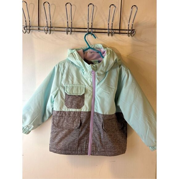 Swiss tech girls size 2t jacket coat green gray - Picture 1 of 6
